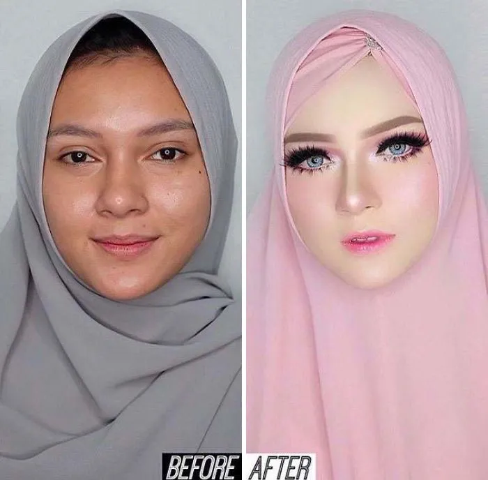 "Maquilladora" anunciando su trabajo
