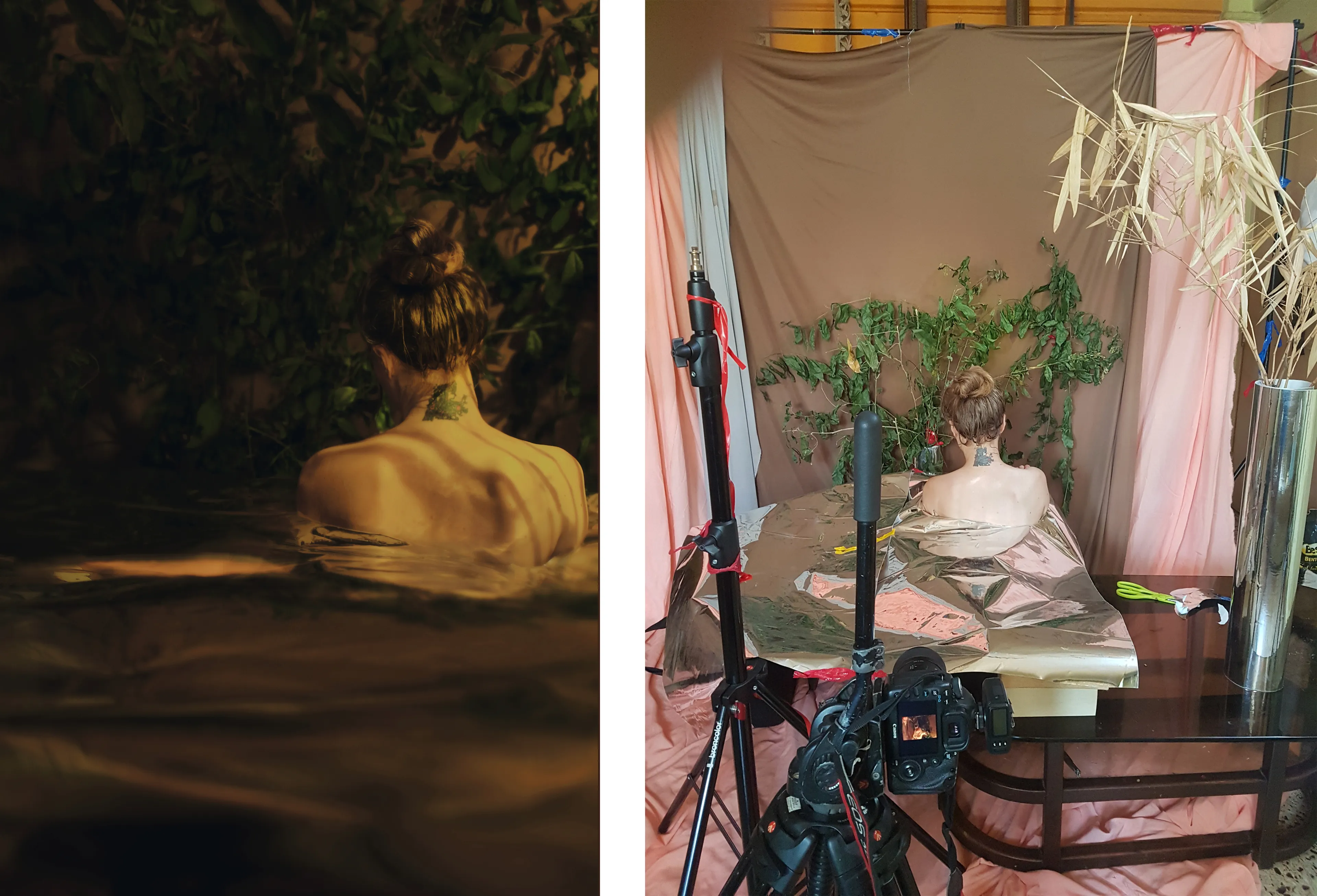 I Used Props To Imitate Outdoor Locations While Shooting Self-Portraits In Lockdown