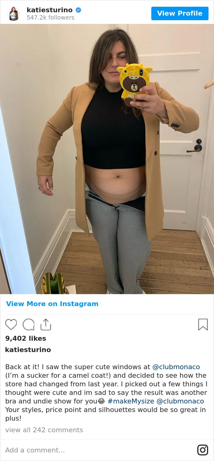Woman Starts A 'Make My Size' Movement To Remind Companies That Women Come In Different Sizes (25 Pics)