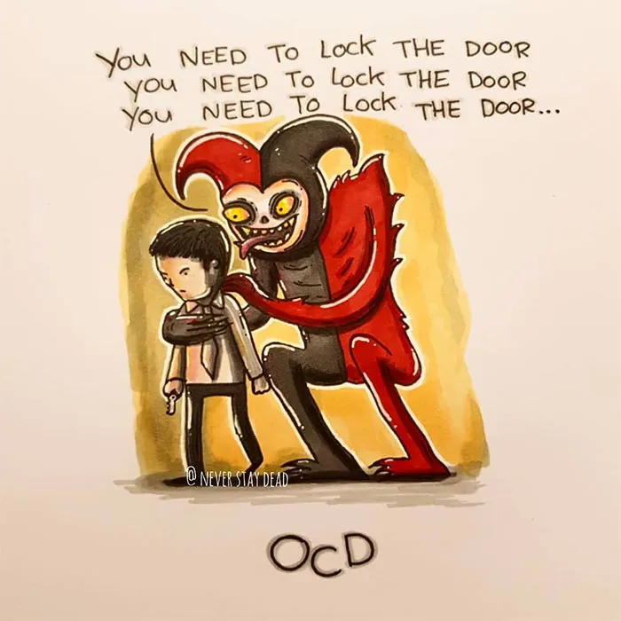 Artist Visualizes Common Disorders And Mental Illnesses As Monsters (11 Pics)