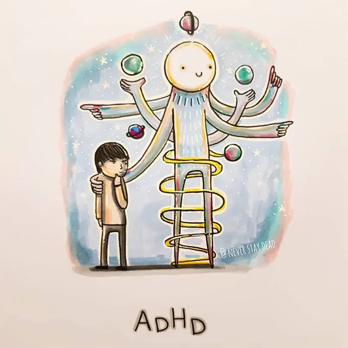 Artist Visualizes Common Disorders And Mental Illnesses As Monsters (11 Pics)