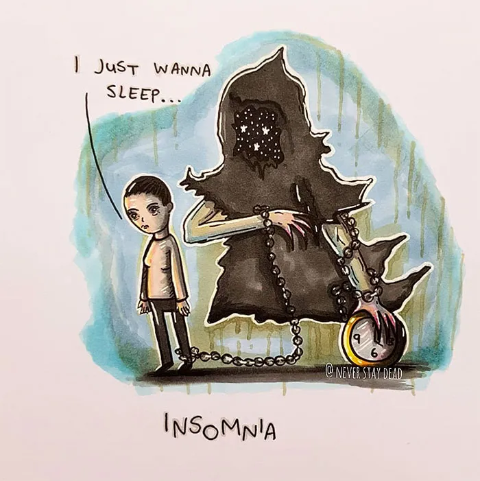 Artist Visualizes Common Disorders And Mental Illnesses As Monsters (11 Pics)