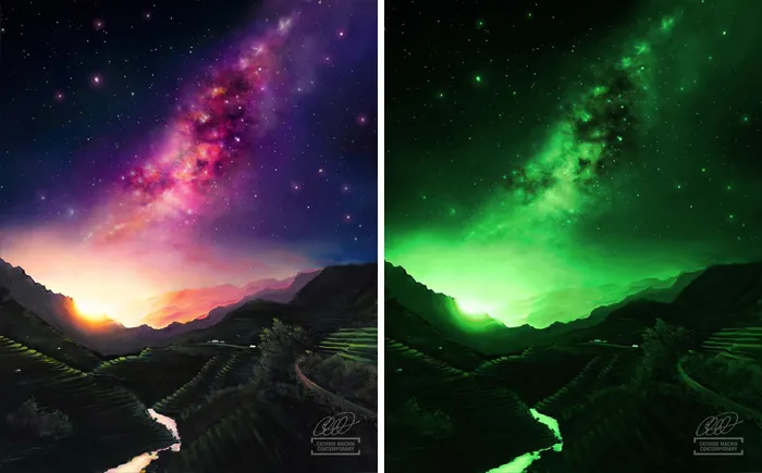 Artist Quits Desk Job To Create Mesmerizing Space Paintings, 4.5 Years Later, Her Portfolio Is Beautiful And Massive (39 Pics)
