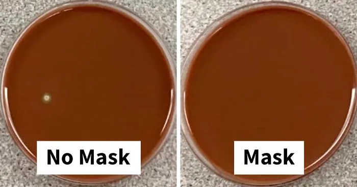 Scientist Demonstrates The Effect Of Wearing A Mask Vs. Not Wearing One