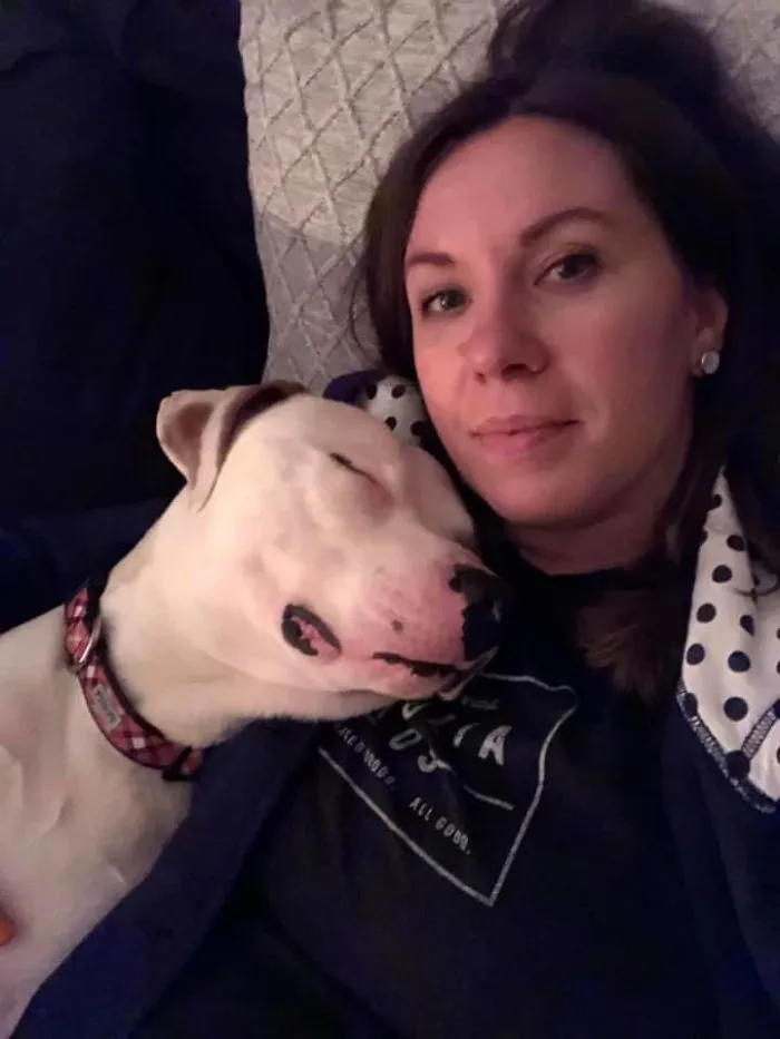 This Is Henry A Few Hours After We Adopted Him. A Mama’s Boy Immediately!