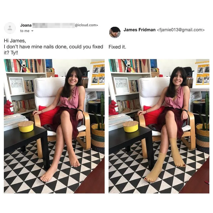 Photoshop Troll Who Takes Photo Requests Too Literally Strikes Again, And The Result Is Hilarious (17 Pics)
