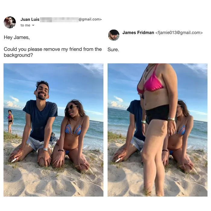 Photoshop Troll Who Takes Photo Requests Too Literally Strikes Again, And The Result Is Hilarious (17 Pics)
