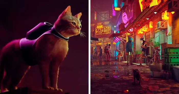 New PS5 Game 'Stray' Lets You Be A Cat In A Neon-Lit Cybercity And Solve Mysteries In It