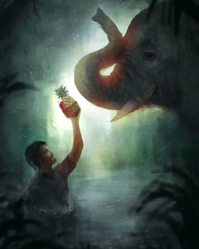Artists Pay Tribute To The Pregnant Elephant Who Died Due To Someone Stuffing A Pineapple With Fireworks
