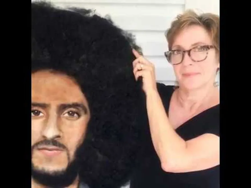 I Made This Portrait With Wool & A Needle, No Paint.
