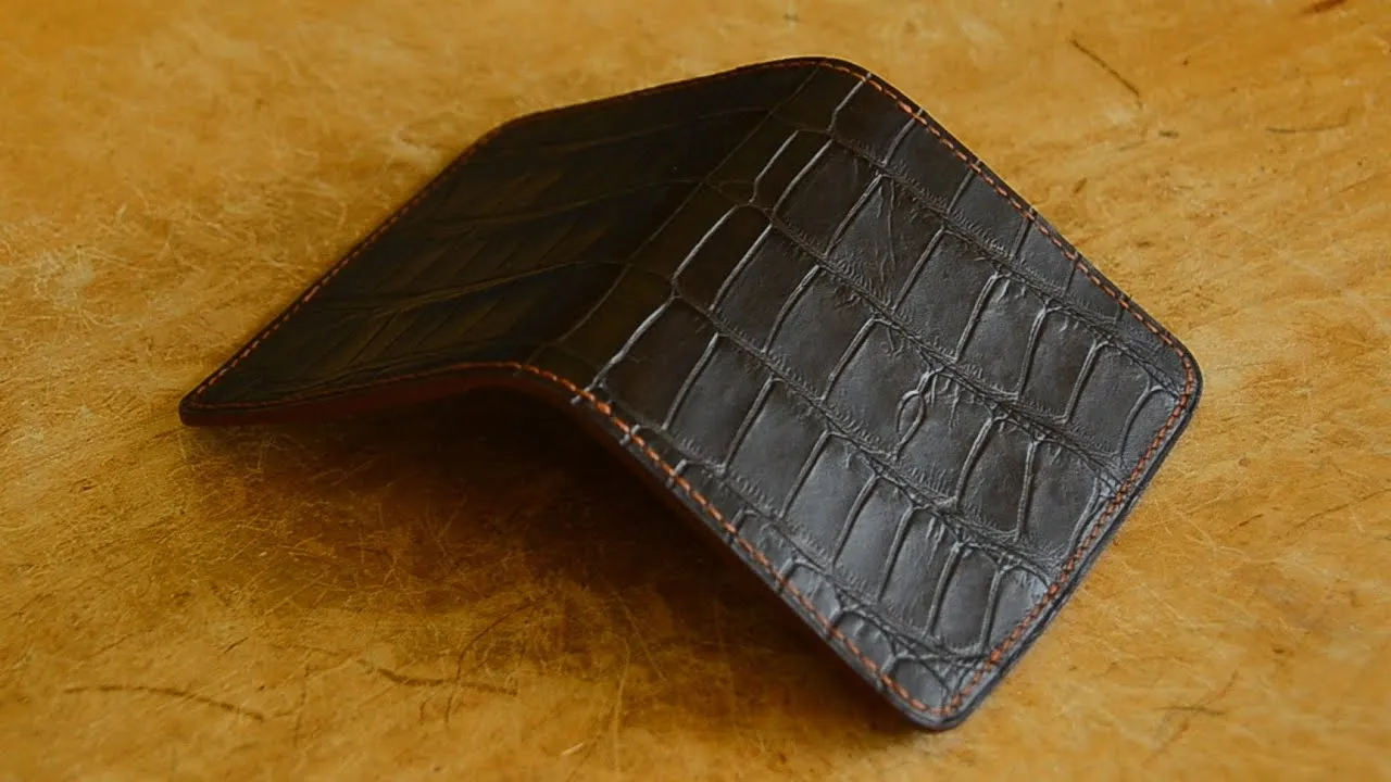 I Made A Custom Alligator Wallet By Hand