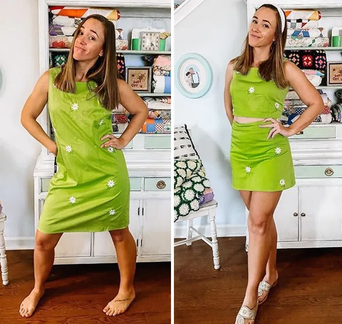Esta mujer modifica ropa vieja de 2ª mano para crear nuevas prendas, y aquí tienes 21 de sus mejores creaciones