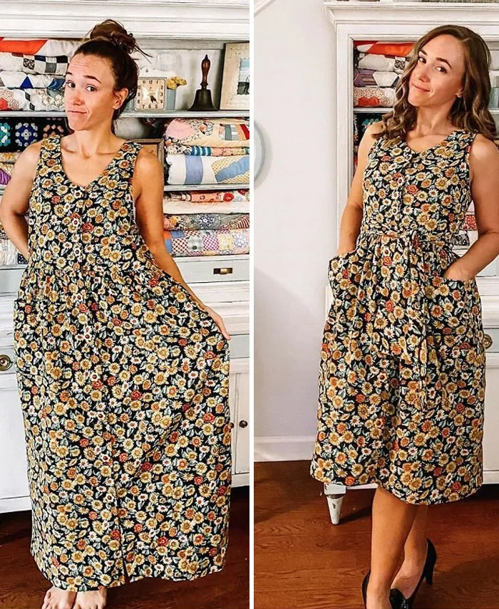 Esta mujer modifica ropa vieja de 2ª mano para crear nuevas prendas, y aquí tienes 21 de sus mejores creaciones
