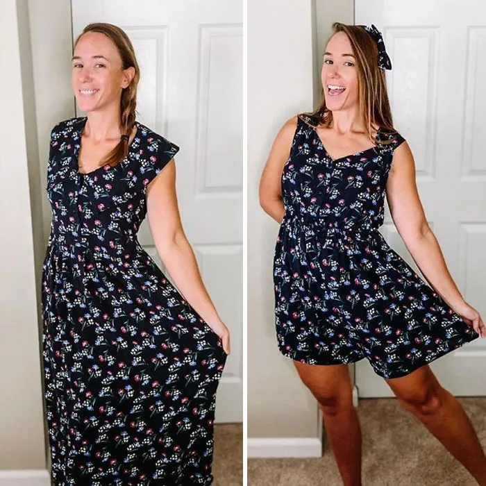 Esta mujer modifica ropa vieja de 2ª mano para crear nuevas prendas, y aquí tienes 21 de sus mejores creaciones