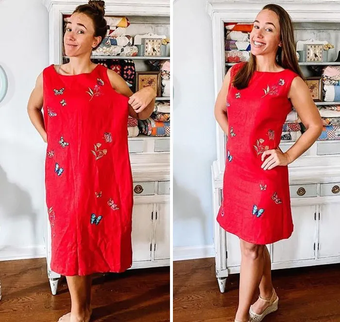 Esta mujer modifica ropa vieja de 2ª mano para crear nuevas prendas, y aquí tienes 21 de sus mejores creaciones