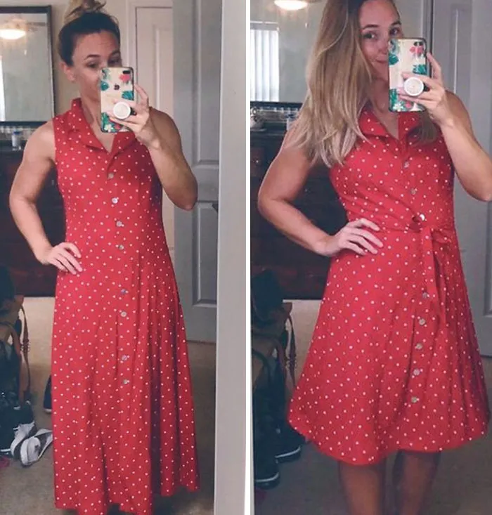 Esta mujer modifica ropa vieja de 2ª mano para crear nuevas prendas, y aquí tienes 21 de sus mejores creaciones
