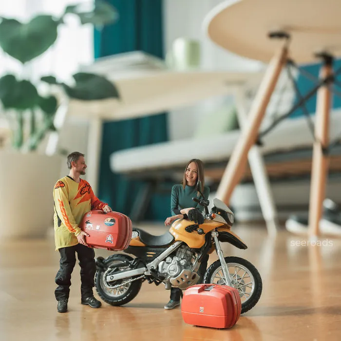 Just Found Our Motorcycle On A Shelf, Removed Dust From It, And Are Ready For A Ride!