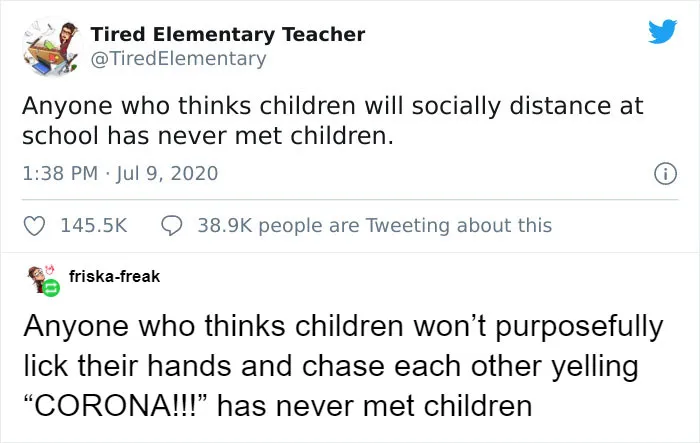 29 Tweets That Show Why Bringing Kids Back To School During The Pandemic Is Not That Good Of An Idea