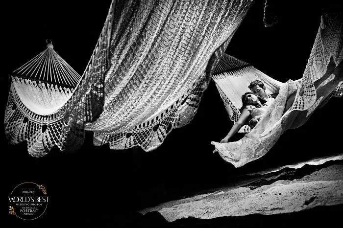 This Couple On A Hammock By A Beach, Who Wouldn't Want To Be There Right Now?