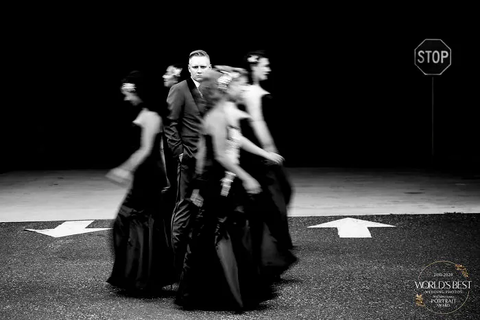 Another Creative, Movement-Inspired Photograph Focusing On The Groom