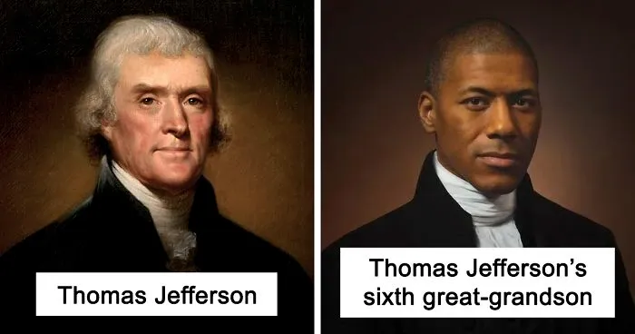 15 Side-By-Side Portraits Of Famous Historical Figures And Their Direct Descendants