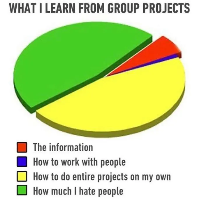 47 Pics That Illustrate Why People Hate Group Projects