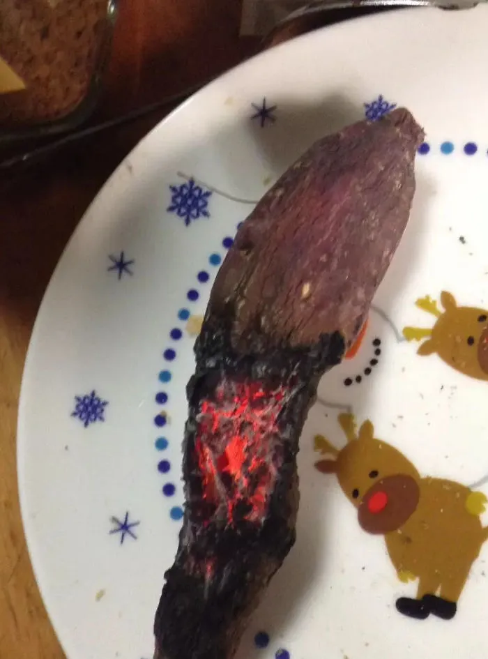 Intenté cocinar un boniato en mi nueva freidora