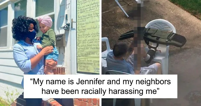 Black Mom Puts Up A Sign About How Her White Neighbors Are Harassing Her, The Local Community Steps Up