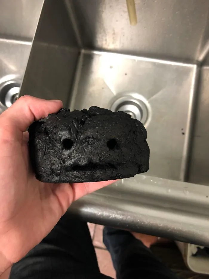 Someone Left A Bread Pudding In The Back Of The Oven For 5 Days. So Here Is My New Pet Rock, Charlie