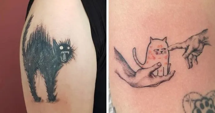 40 People Who Got Absolutely Awesome Cat Tattoos