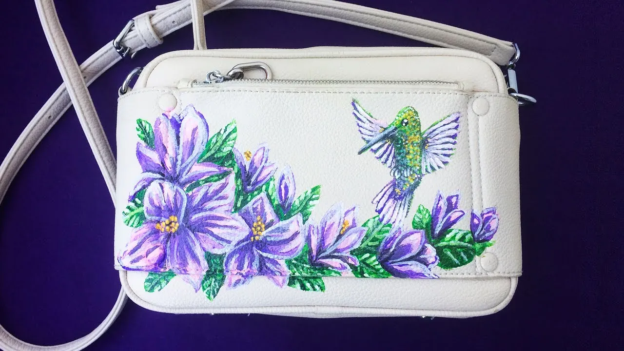 Painting On A Leather Handbag