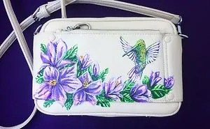 Painting On A Leather Handbag