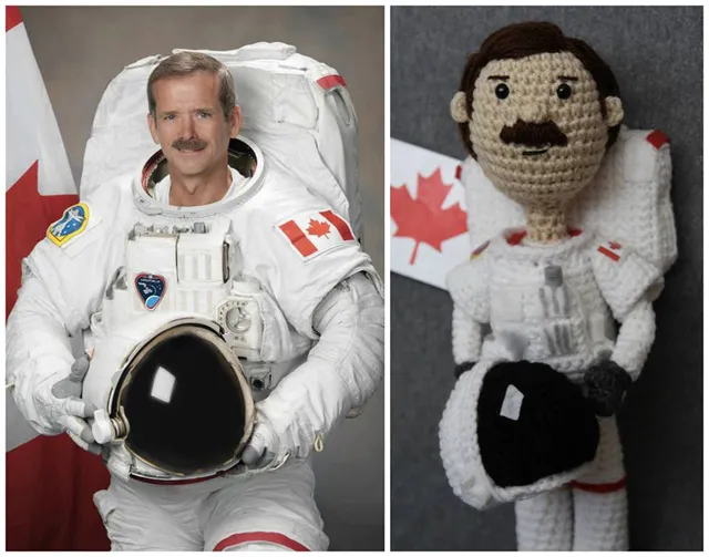 It's Chris Hadfield … The Best Ever Astronaut Amigurumi - happy Canada day!