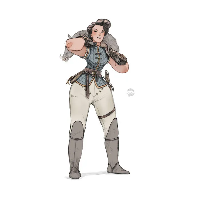 I Illustrated These 24 Women Of Different Body Types As Powerful Warriors