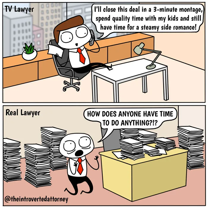 I Draw Funny Comics Based On My Experiences As A Lawyer