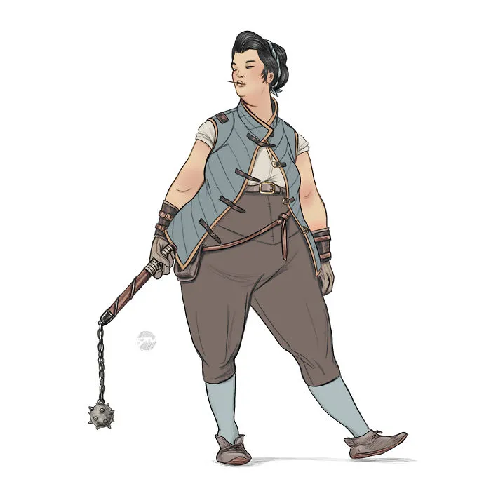 He ilustrado a 24 mujeres con diferentes tipos de cuerpo como si fueran poderosas guerreras