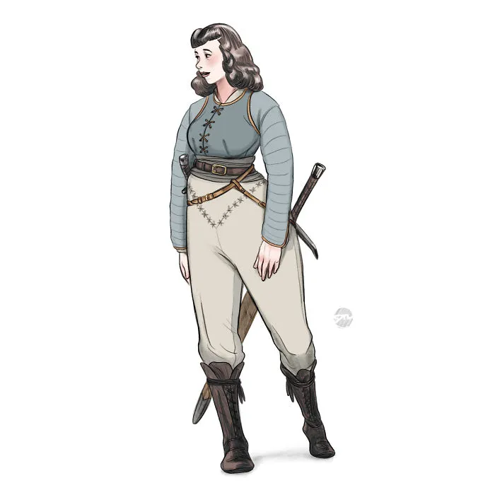 I Illustrated These 24 Women Of Different Body Types As Powerful Warriors