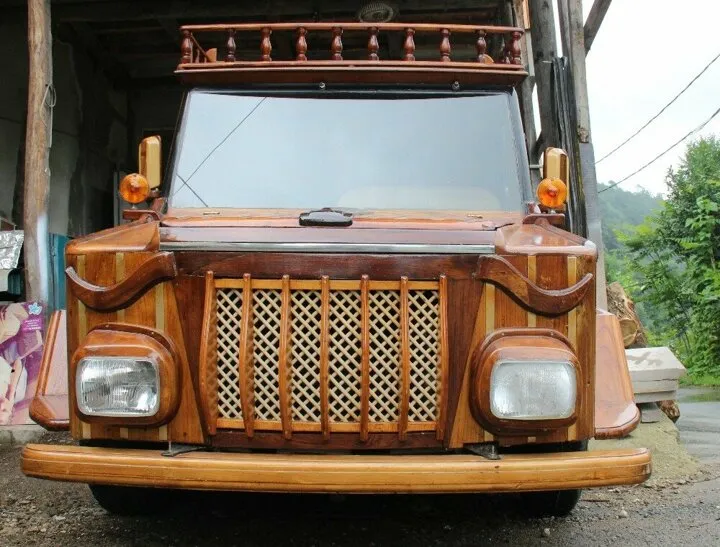A Woodmaster From Rize, Turkey Did A Very Fancy Real Size Wooden Pickup Truck That Everybody Needs To See It!