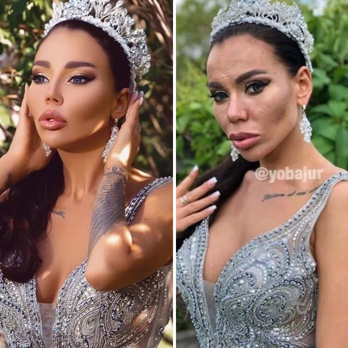 Esta cuenta de Instagram saca a la luz a influencers que mienten sobre su apariencia (30 fotos)