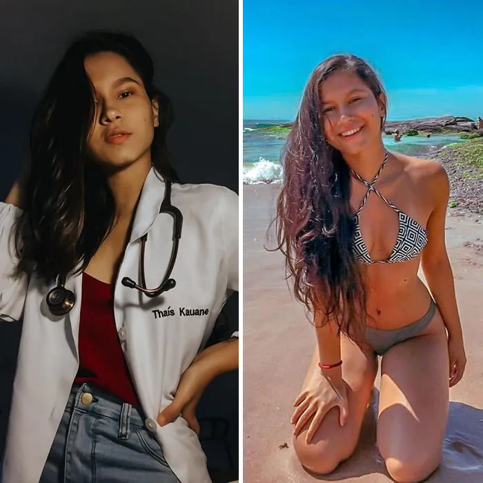 Female Medical Professionals Are Posting Pics Of Them Wearing Bikinis Vs. Work Clothes To Shame Sexist Study