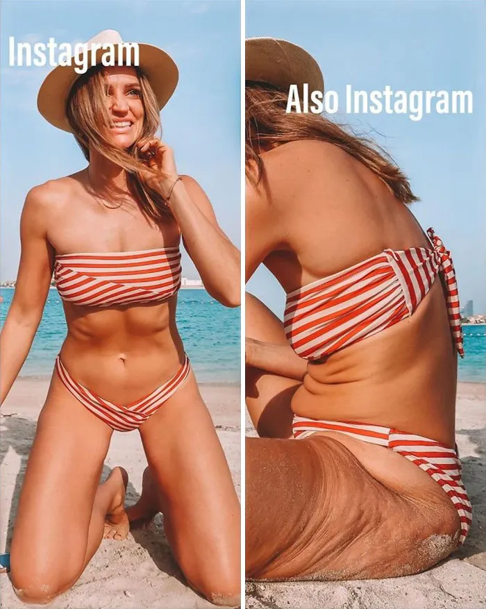 Ironically, This 33-Year-Old Who Exposes 'Perfect' Instagram Models Has More Followers Than Most Of Them (30 Pics)