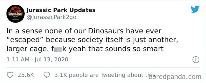 30 Funny Tweets From This Jurassic Park Parody Account