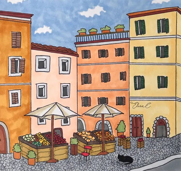 Market In Piazza Delle Coppelle