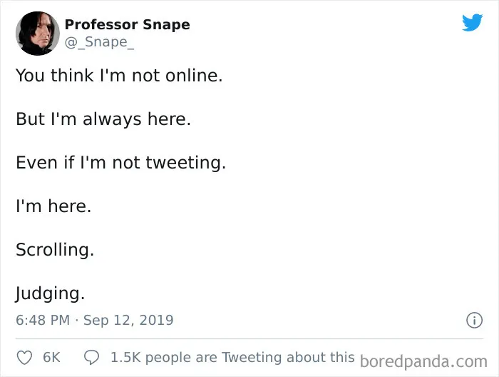 Snape Leaves Hilarious And Savage Comments On Twitter And Here Are His 30 Best Ones
