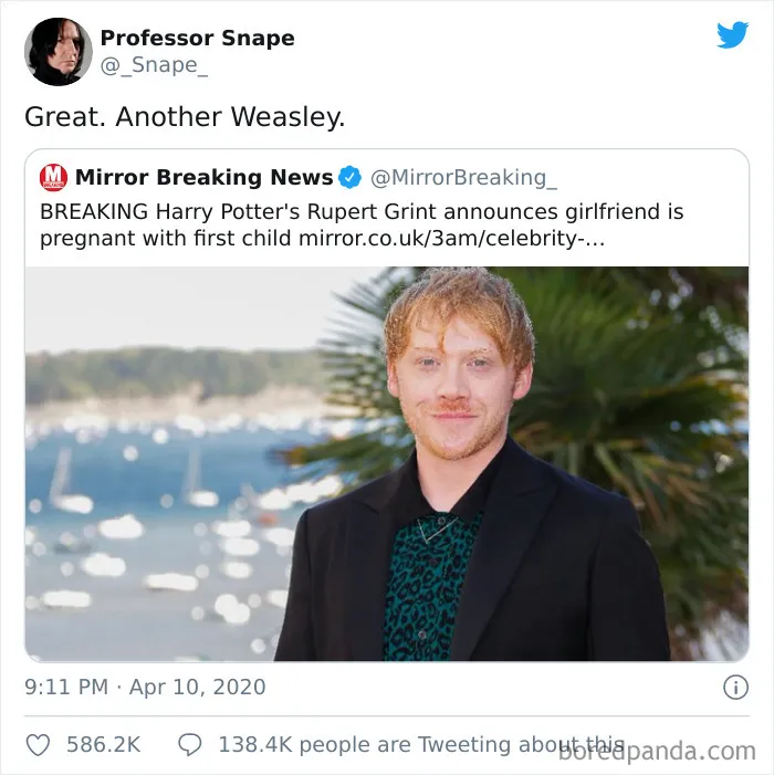 Snape Leaves Hilarious And Savage Comments On Twitter And Here Are His 30 Best Ones