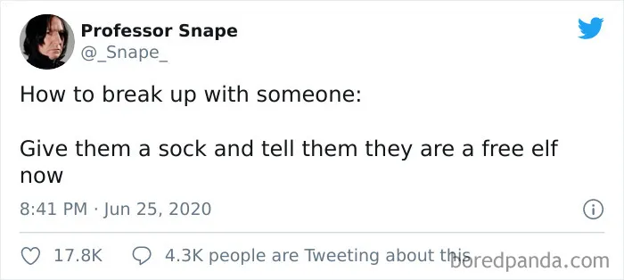 Snape Leaves Hilarious And Savage Comments On Twitter And Here Are His 30 Best Ones