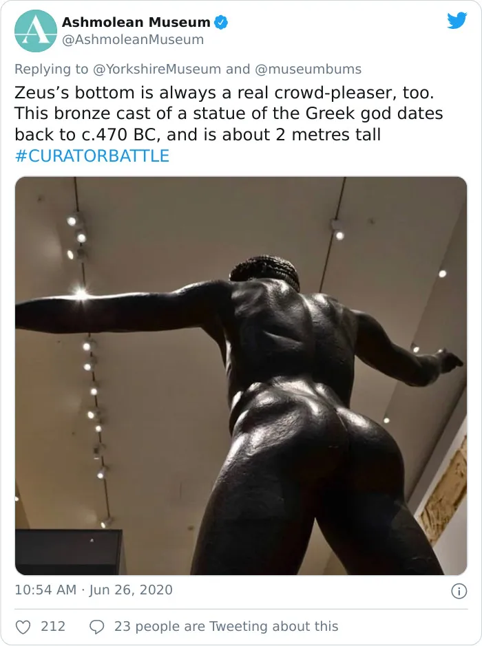 Museums Are Hilariously Battling Over Who Has The Best Bum Exhibit (39 Pics)