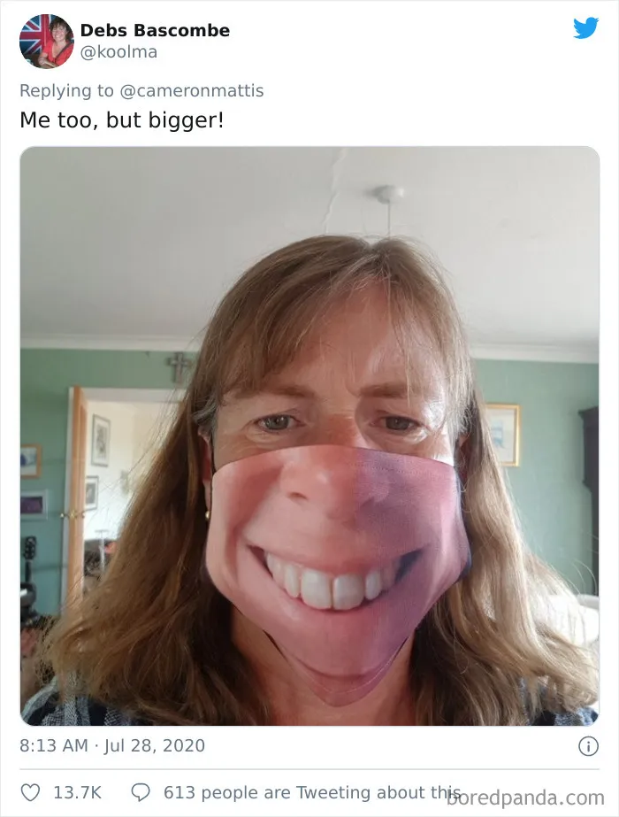 People Share Their Custom Face Mask Fails And Here Are 14 Of The Creepiest And Funniest Ones