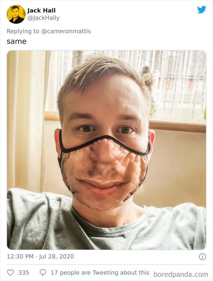 People Share Their Custom Face Mask Fails And Here Are 14 Of The Creepiest And Funniest Ones