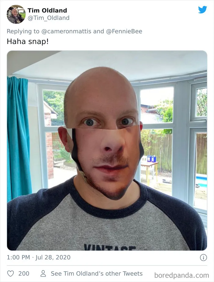 People Share Their Custom Face Mask Fails And Here Are 14 Of The Creepiest And Funniest Ones